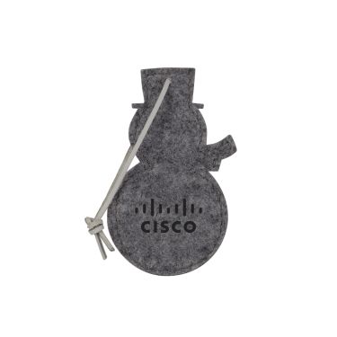 Recycled Felt Snowman Ornament