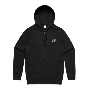 CCIE Crest Full Zip Hoodie (Unisex) - Black