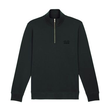 Half Zip Sweater (Unisex) - Black
