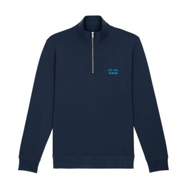 Half Zip Sweater (Unisex) - Navy