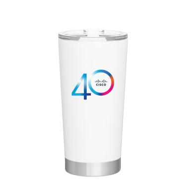 Cisco 40th Anniversary Tumbler - White