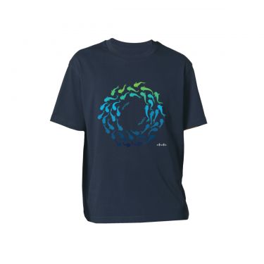 Koi Circle T-Shirt Petrol Blue (Unisex)