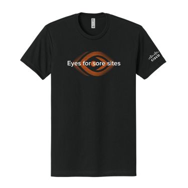 Cisco ThousandEyes Eyes for Sore Sites T-Shirt - Black (Unisex)