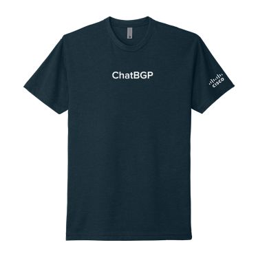 Cisco ThousandEyes Chat BGP T-Shirt - Navy (Unisex)