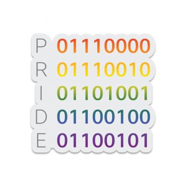 Pride Binary Sticker